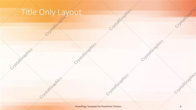 Title Only presentation slide layout