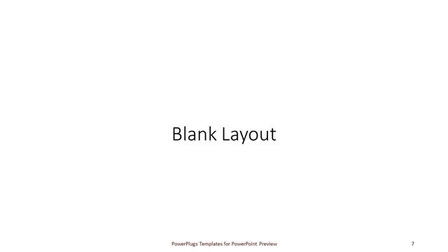 Blank presentation slide layout