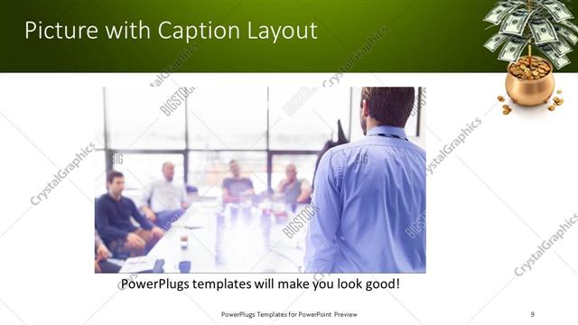 Picture with Caption presentation slide layout