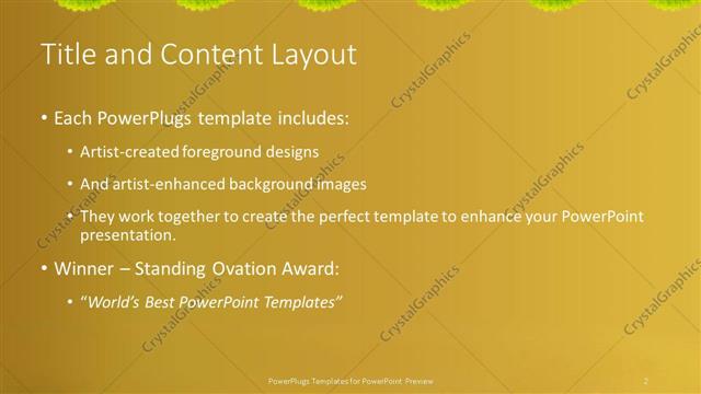 Title and Content presentation slide layout