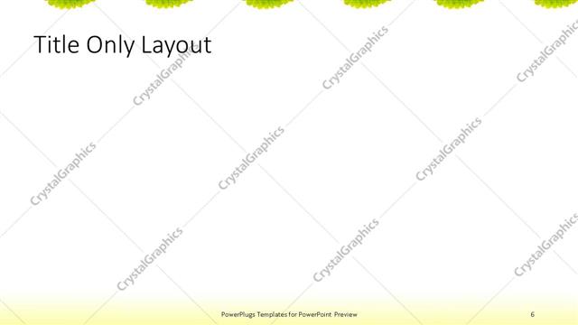 Title Only presentation slide layout