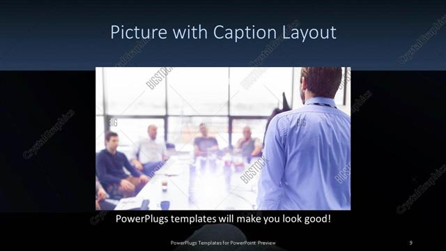 Picture with Caption presentation slide layout