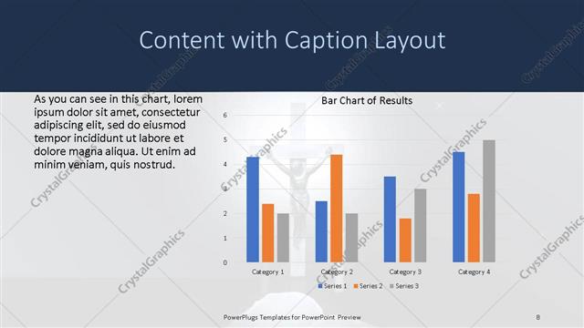 Content with Caption presentation slide layout
