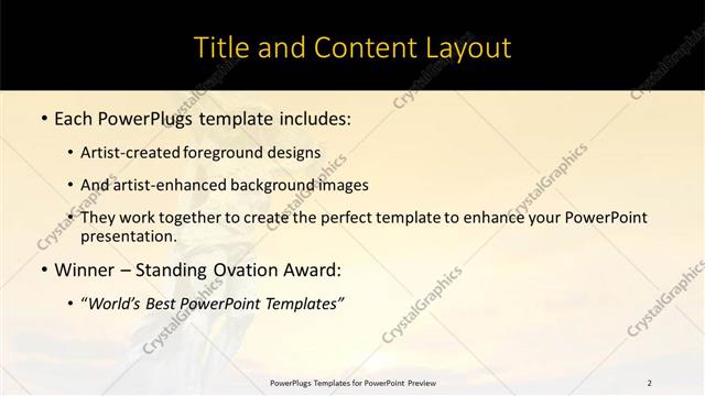 Title and Content presentation slide layout