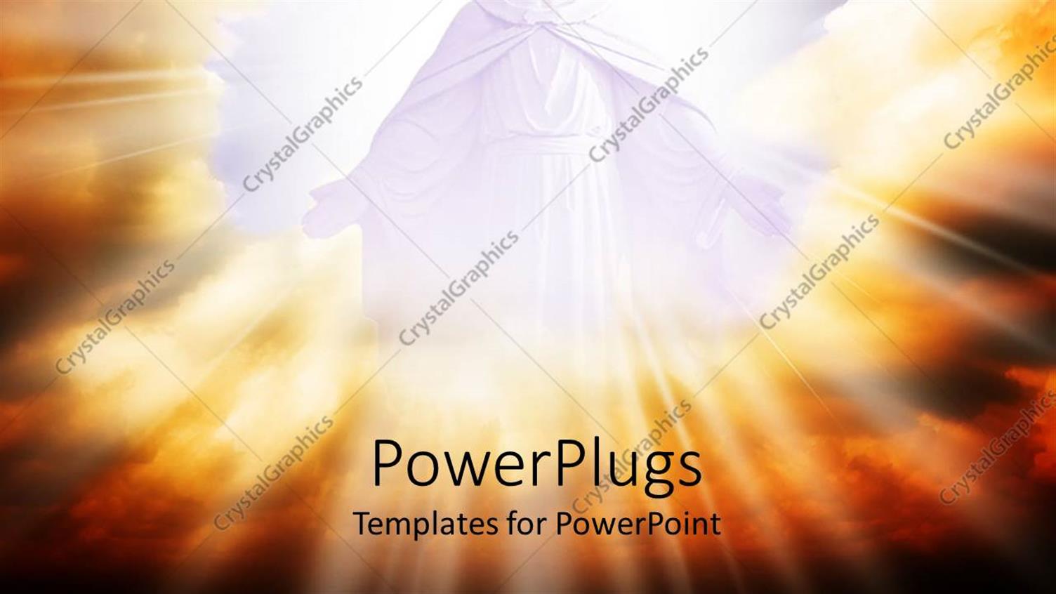 Featuring Jesus in the Clouds with a Lot of Light