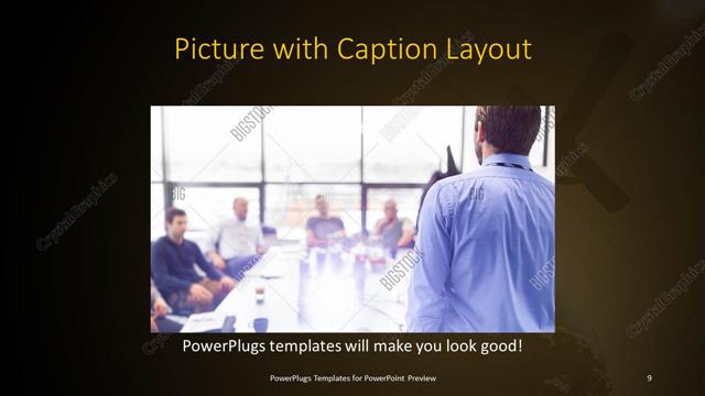 Picture with Caption presentation slide layout