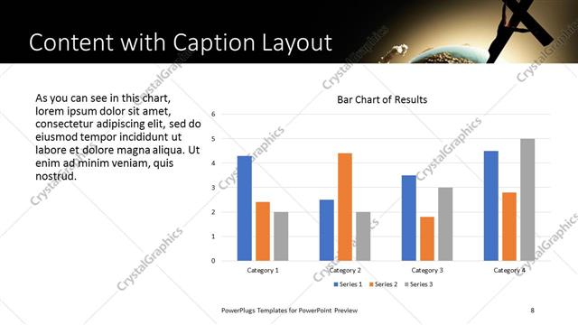 Content with Caption presentation slide layout