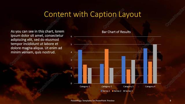 Content with Caption presentation slide layout