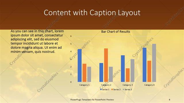 Content with Caption presentation slide layout