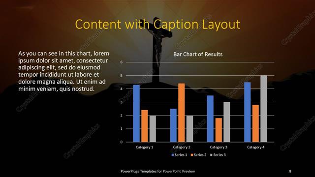 Content with Caption presentation slide layout