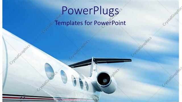  Presentation with flight - Jet plane in flight with motion blur