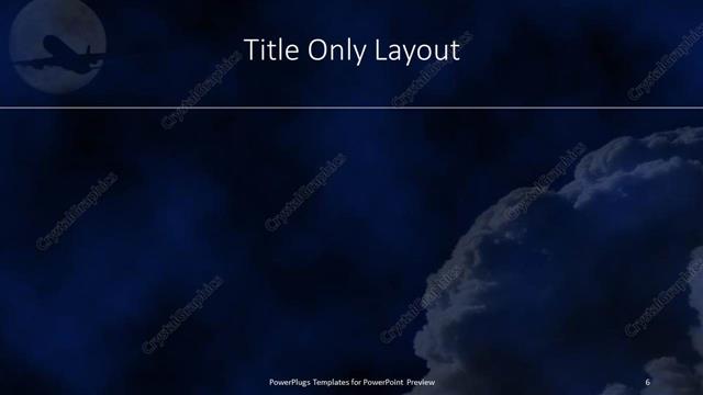 Title Only presentation slide layout