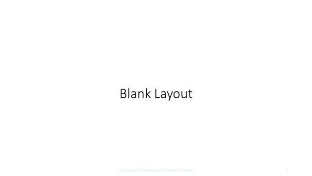 Blank presentation slide layout