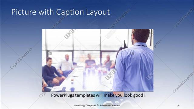 Picture with Caption presentation slide layout