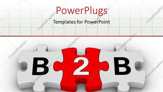  Presentation with jigsaw - Jigsaw puzzle of Business to Business over white background