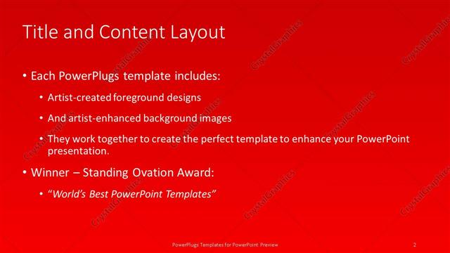 Title and Content presentation slide layout