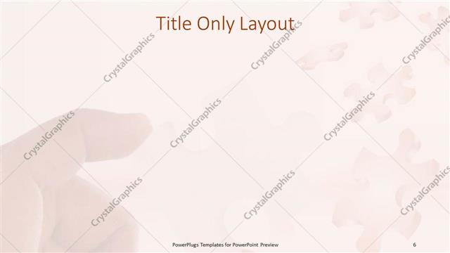 Title Only presentation slide layout