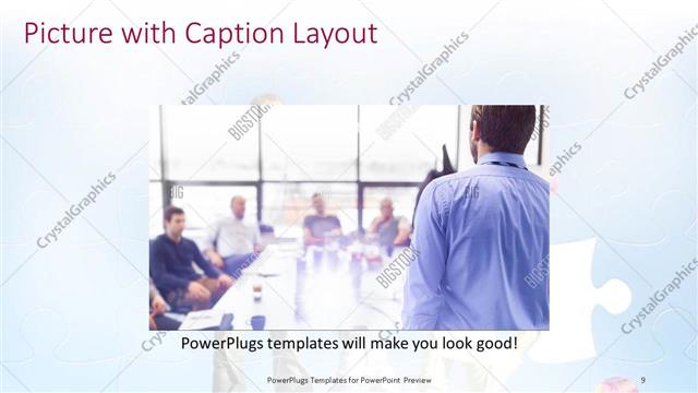 Picture with Caption presentation slide layout