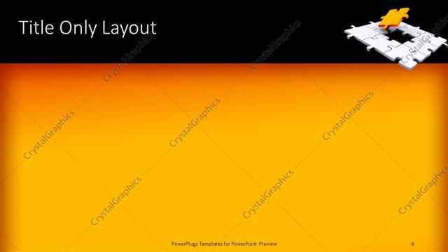 Title Only presentation slide layout