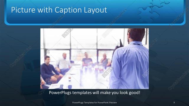 Picture with Caption presentation slide layout