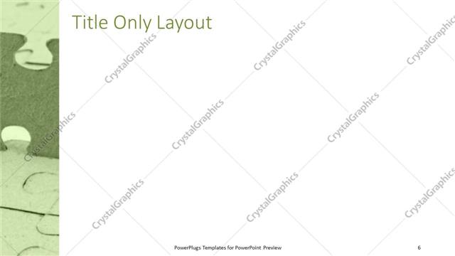 Title Only presentation slide layout