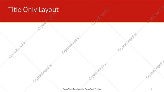 Title Only presentation slide layout