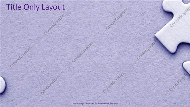 Title Only presentation slide layout