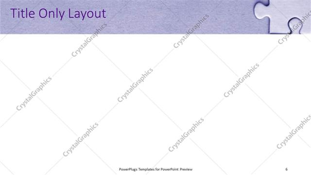 Title Only presentation slide layout