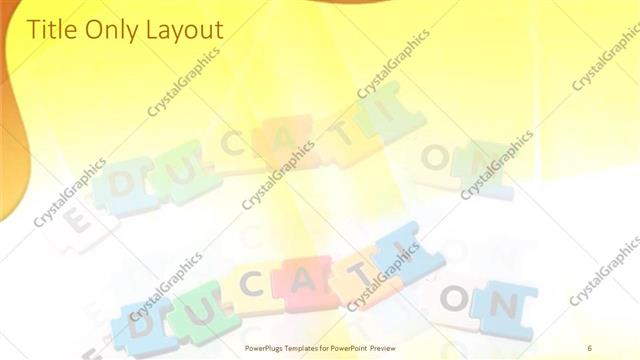 Title Only presentation slide layout