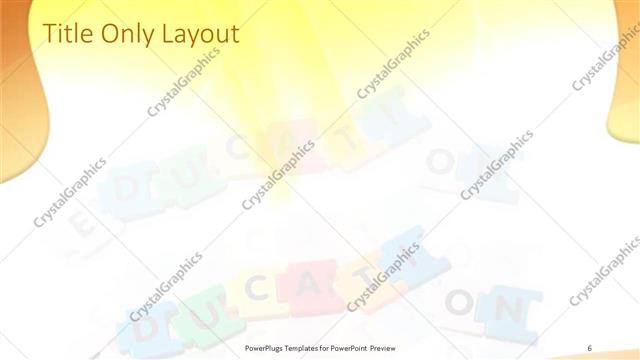 Title Only presentation slide layout