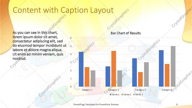 Content with Caption presentation slide layout