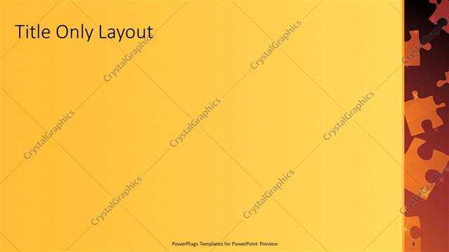 Title Only presentation slide layout