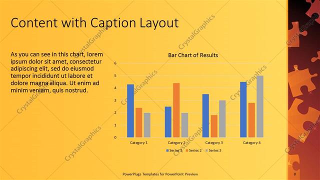 Content with Caption presentation slide layout
