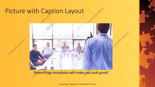 Picture with Caption presentation slide layout