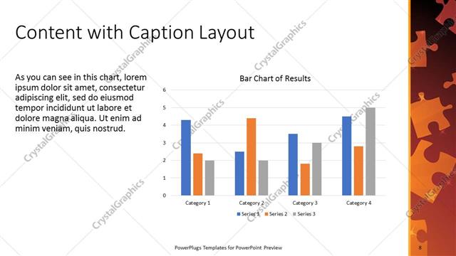 Content with Caption presentation slide layout