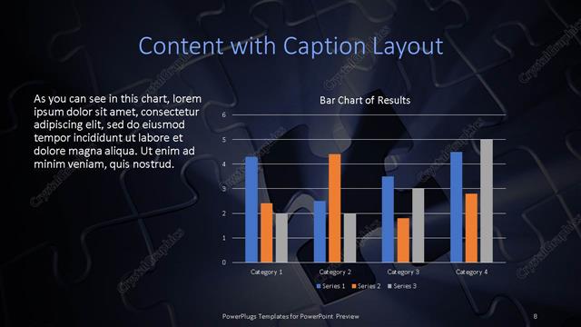 Content with Caption presentation slide layout
