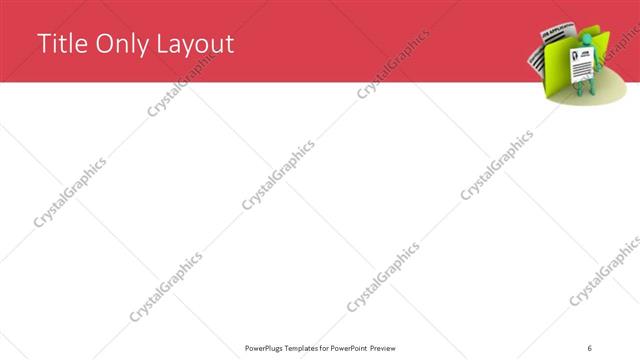 Title Only presentation slide layout