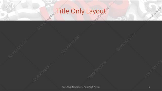 Title Only presentation slide layout