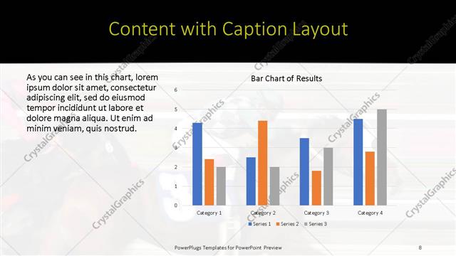 Content with Caption presentation slide layout