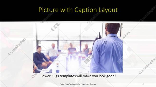 Picture with Caption presentation slide layout