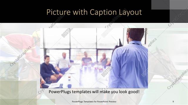 Picture with Caption presentation slide layout
