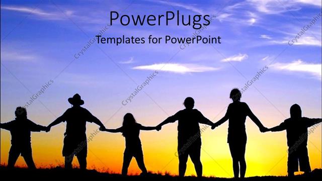 Presentation with people unity - Joining hands people come together teamwork diversity global communication