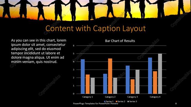 Content with Caption presentation slide layout