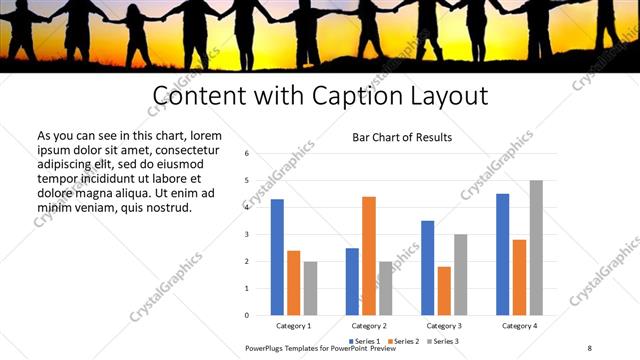 Content with Caption presentation slide layout
