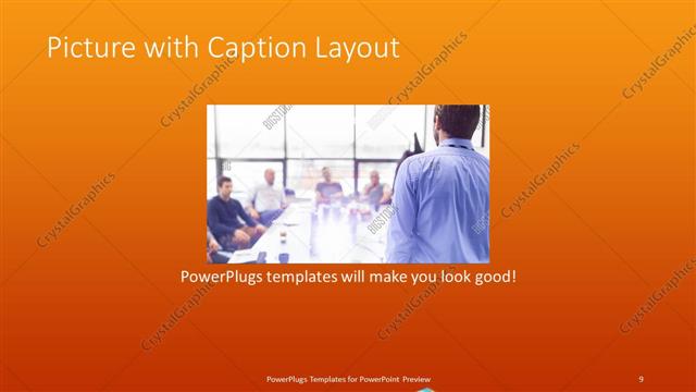 Picture with Caption presentation slide layout