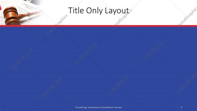 Title Only presentation slide layout