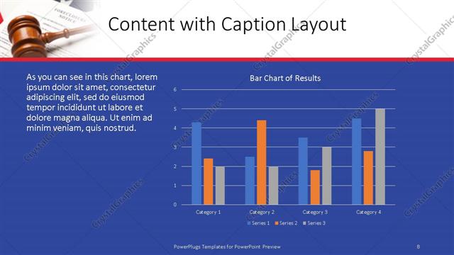 Content with Caption presentation slide layout