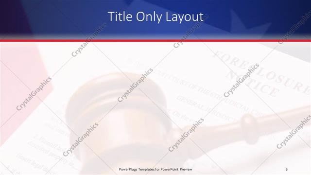 Title Only presentation slide layout