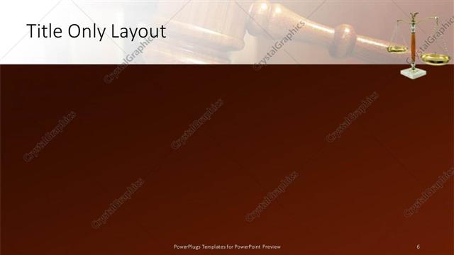 Title Only presentation slide layout