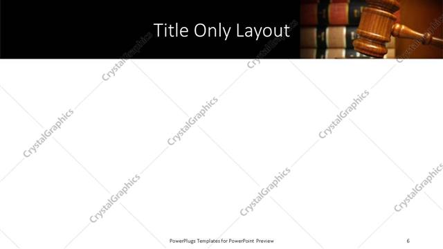 Title Only presentation slide layout
